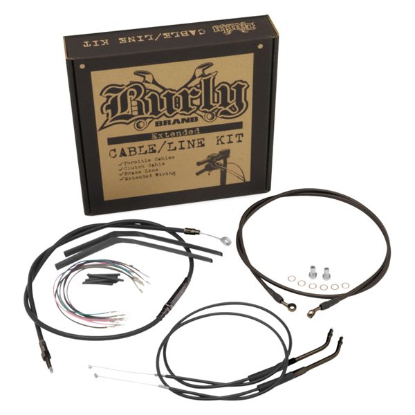 Burly Brand® - T-Bar Cable and Brake Line Kit