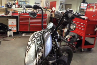 Burly Brand® - Narrow Bottom Apehanger And Cable Kit Install 