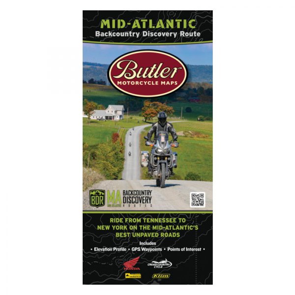 Butler Maps® - Route Map and DVD Combo Mid-Atlantic Backcountry Discovery
