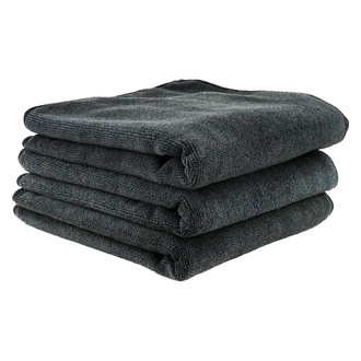 Chemical Guys® - Workhorse 16" x 16" Black Professional Grade Microfiber Towels