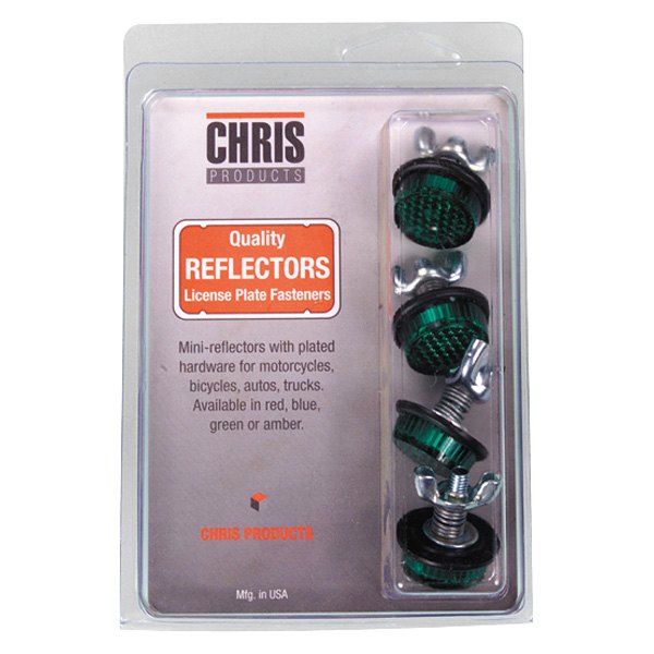 Chris® - Green License Plate Reflectors