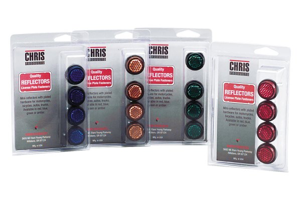 Chris® - Red License Plate Reflectors