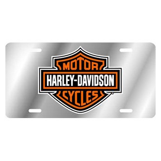 Chroma® 1901 - Harley-Davidson Style Aluminum Brushed License Plate ...