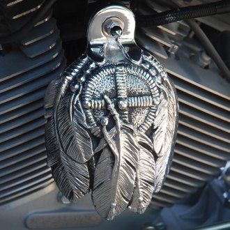 custom harley davidson horn covers