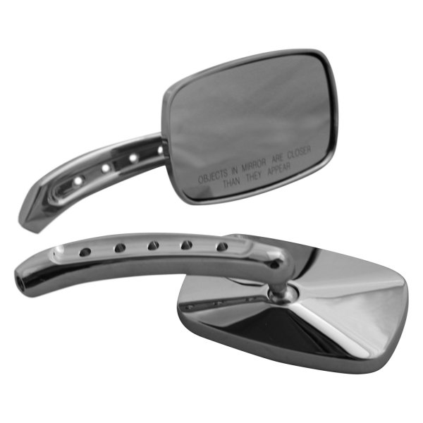 CIPA® - Left/Right Small Motorcycle Chrome Mirror Set