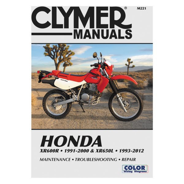 Clymer® - Honda XR600R, 1991-2000 & XR650L 1993-2012 Manual