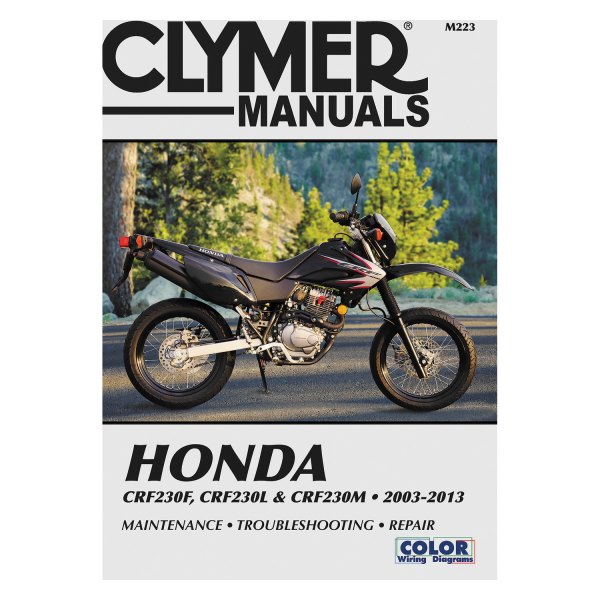 Clymer® - Honda CRF230F 2003-2013 & CRF230L & CRF230M 2008-2009 Manual