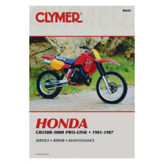 1988-1991 Honda CR250R/CR500R Repair Service Workshop Shop Manual Book M4323 