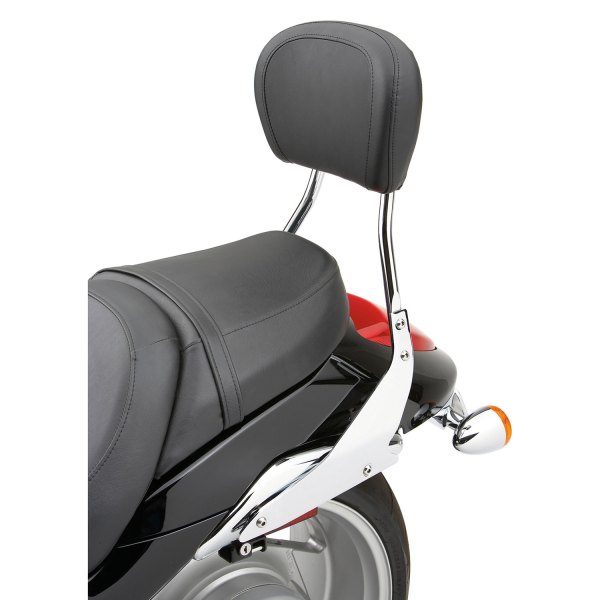 Cobra USA® - 17" Chrome Sissy Bar with Oversized Pad and Blank Insert