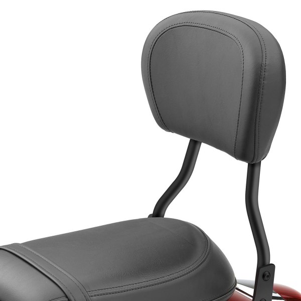 Cobra USA® - 14" Black Sissy Bar with Oversized Pad and Blank Insert