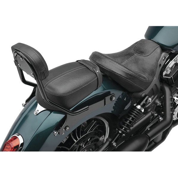 Cobra USA® - Short Squared Black Detachable Backrest