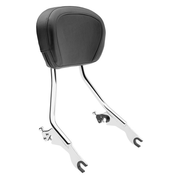 Cobra USA® - Chrome/Black Detachable Backrest System
