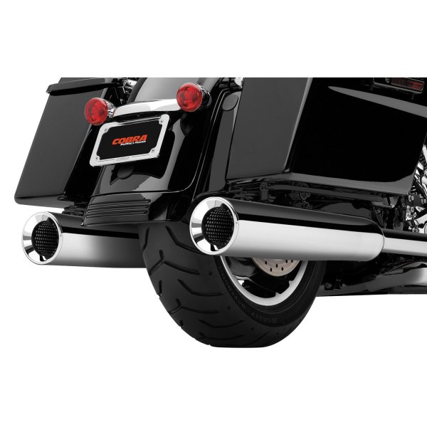  Cobra USA® - Powrflo Slip-On Muffler On Vehicle