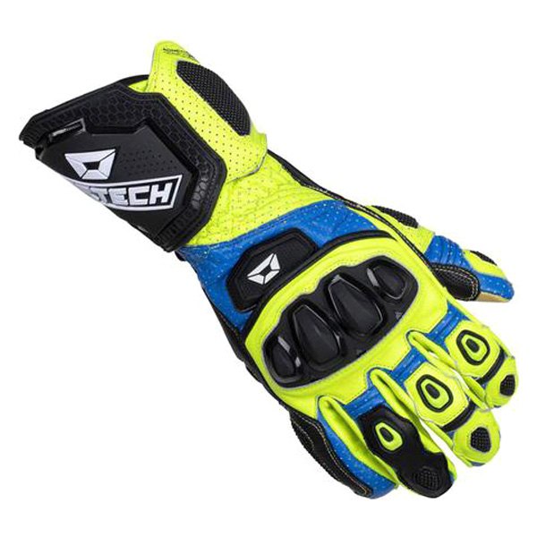 Cortech® - Adrenaline GP Gloves (Medium, Blue/Hi-Viz)