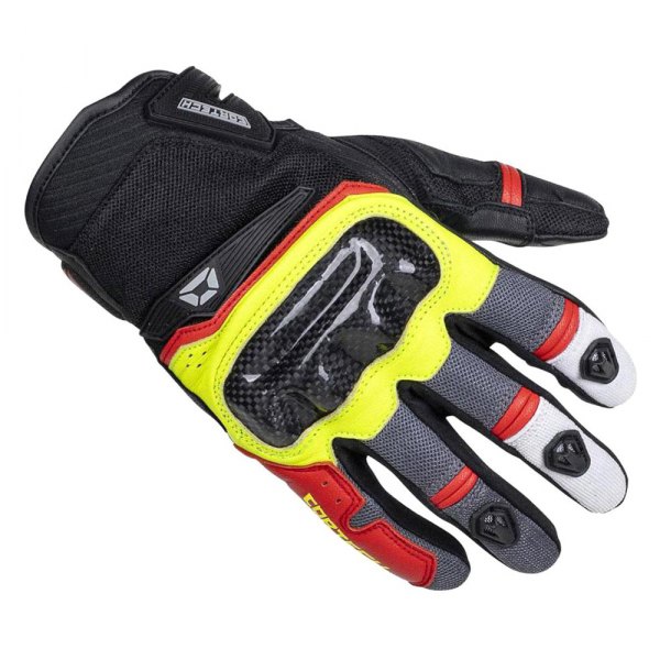 Cortech® - Sonic-Flo Gloves (Small, Red/Hi-Viz)
