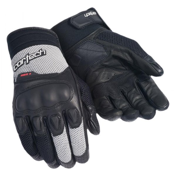 Cortech® - HDX 3 Gloves (X-Small, Black/Silver)