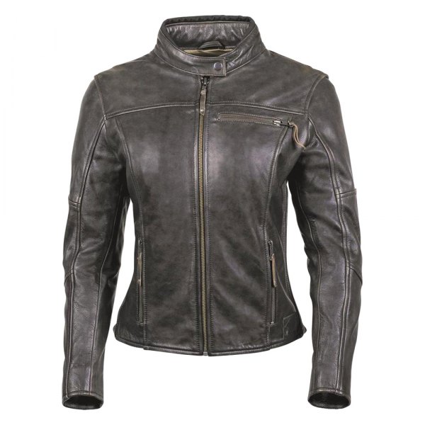 Cortech® - "The Lolo" Women's Leather Jacket (Medium (Plus), Brown)