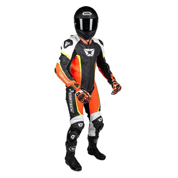 Cortech® - Adrenaline GP 1-Piece Suit (X-Large, Fluo Red/Hi-Viz)