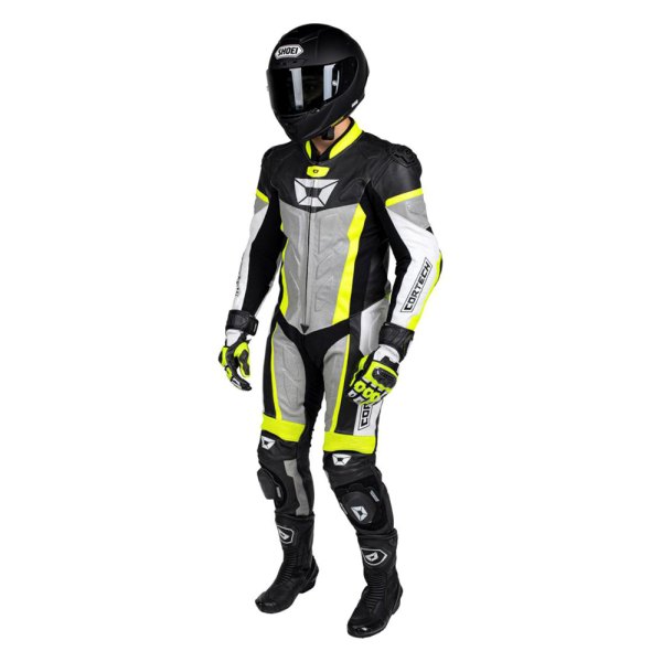 Cortech® - Apex V1 1-Piece Suit (Medium, Hi-Viz/Gray)