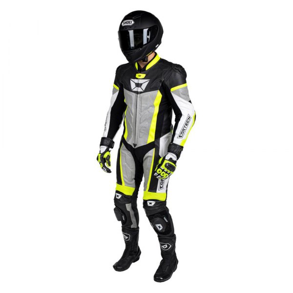 Cortech® - Apex V1 1-Piece Suit (Large, Hi-Viz/Gray)