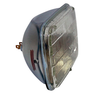 Crown® - 7x6" Rectangular Chrome Factory Style Sealed Beam Headlight