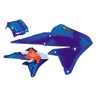 Cycra® - Powerflow™ Blue Radiator Shroud with Air Box Cover