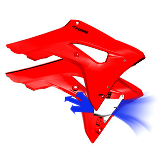 Cycra® - Powerflow™ Style 2 Red Radiator Shroud