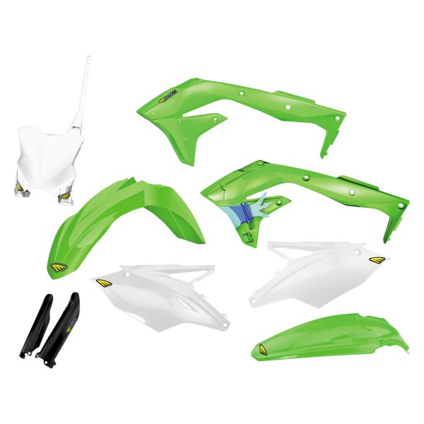 Cycra® - Powerflow™ Without Airbox Cover Green/Black/White Complete Body Kit