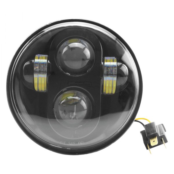 Cyron® - 5 3/4" Round Urban Cree Integrated Black LED Headlight