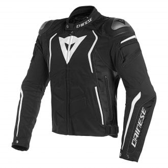 Dainese® 1735203-948-58 - Dyno Textile Jacket (58, Black/Black/White)