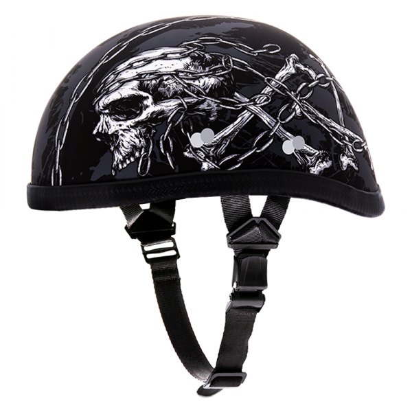 Daytona Helmets® - Eagle Skull Chains Half Shell Helmet