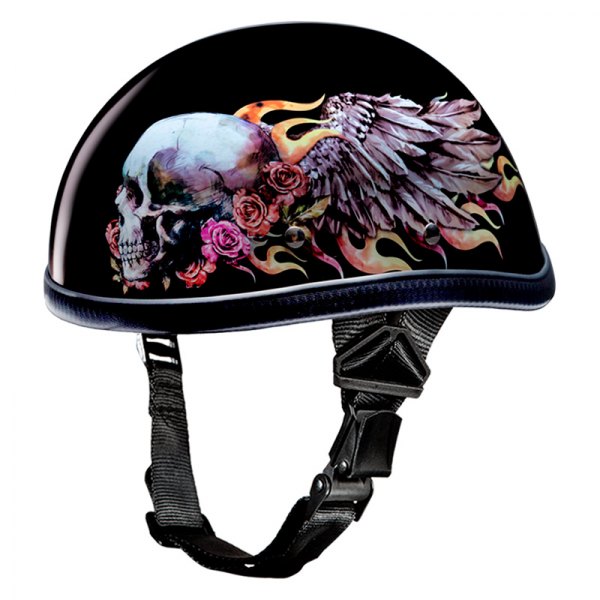 Daytona Helmets® - Eagle Skull Wings Half Shell Helmet