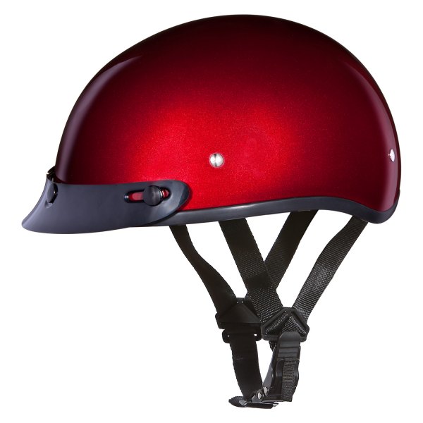 Daytona Helmets® - Skull Cap Solid Half Shell Helmet with Visor