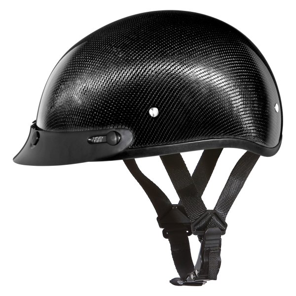 Daytona Helmets® - Skull Cap Carbon Fiber Half Shell Helmet with Visor