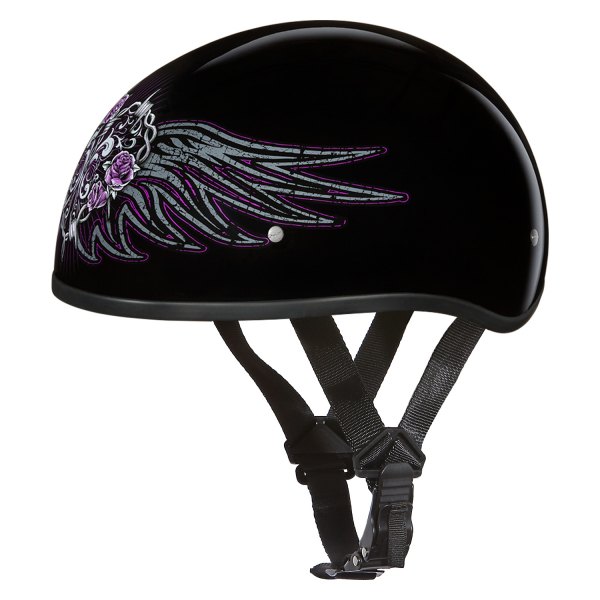 Daytona Helmets® - Skull Cap Barbed Wire Heart Half Shell Helmet