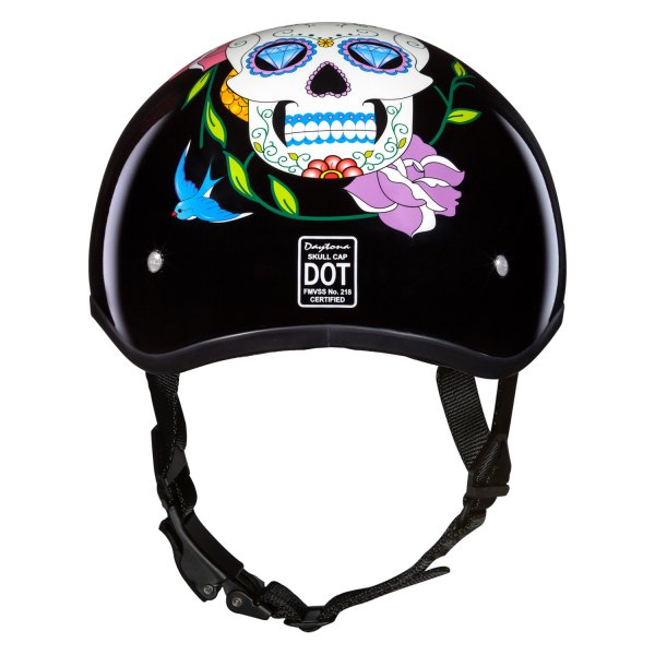 Daytona Helmets® - Skull Cap Diamond Skull Half Shell Helmet