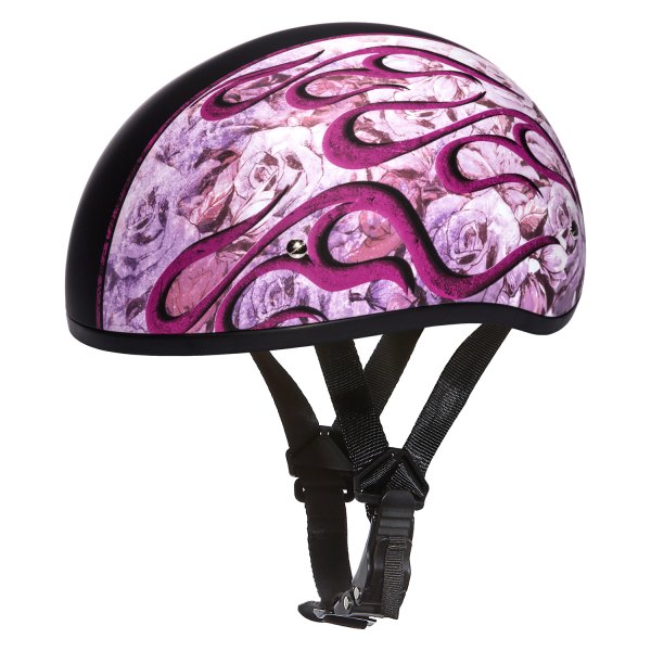 Daytona Helmets® - Skull Cap Flames Half Shell Helmet