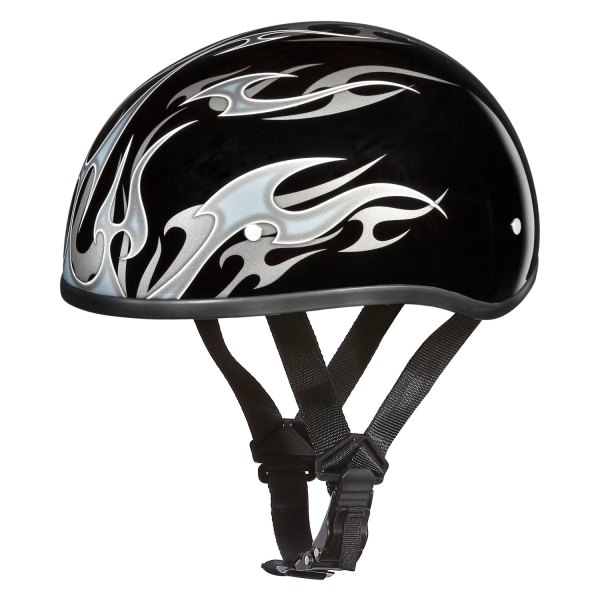 Daytona Helmets® - Skull Cap Flames Half Shell Helmet