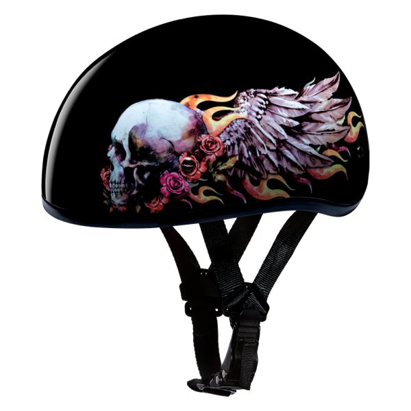 Daytona Helmets® - Skull Wings Half Shell Helmet W/O Visor