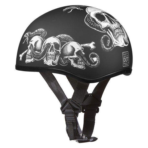 Daytona Helmets® - Skull Cap Snake Skulls Half Shell Helmet
