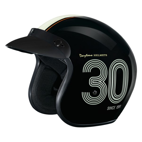 Daytona Helmets® - Cruiser Daytona 30th Open Face Helmet with Visor