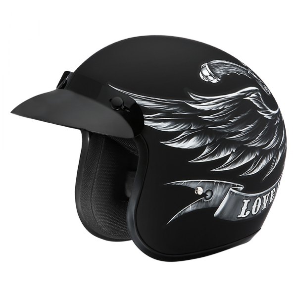 Daytona Helmets® - Cruiser Love It Open Face Helmet