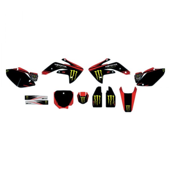  D'cor Visuals® - Monster Energy Style Red Complete Graphic Kit