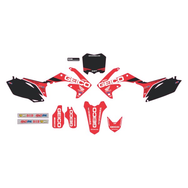 D'cor Visuals® - 2019 Geico Honda Style Complete Graphic Kit
