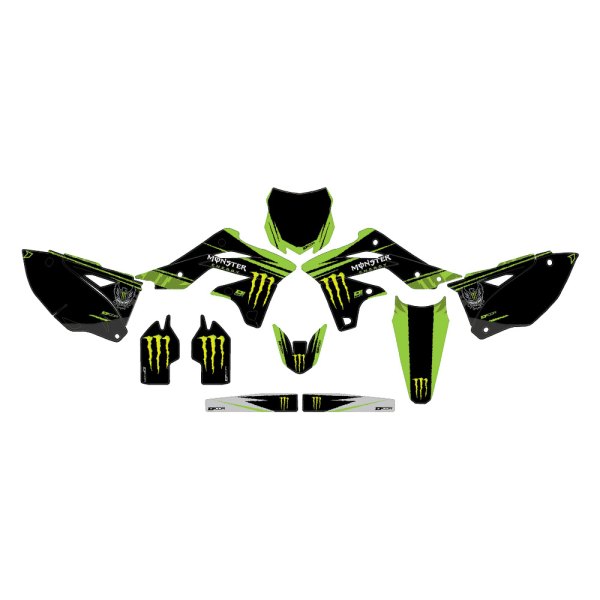  D'cor Visuals® - Monster Energy Style Green Complete Graphic Kit