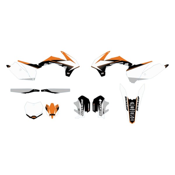 D'cor Visuals® - COR 9 Style Orange Complete Graphic Kit