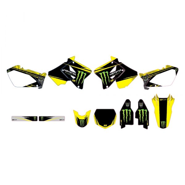 D'cor Visuals® - Monster Energy Style Yellow Complete Graphic Kit