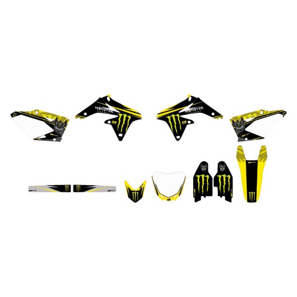 D'cor Visuals® - Monster Energy Style Yellow Complete Graphic Kit