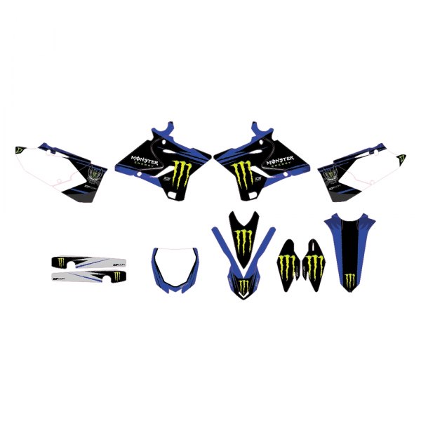  D'cor Visuals® - Monster Energy Style Blue Complete Graphic Kit