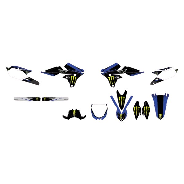 D'cor Visuals® - Monster Energy Style Blue Complete Graphic Kit